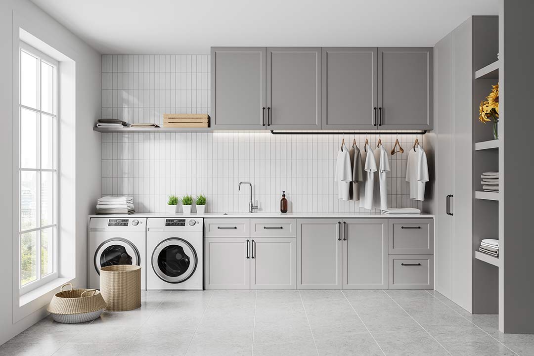 42 Caleb Custom Cabinets laundry cabinets